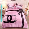 Chanel Pretty Pink Duvet Bedding Set