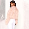 Pretty Pink Shaggy Fur Jacket