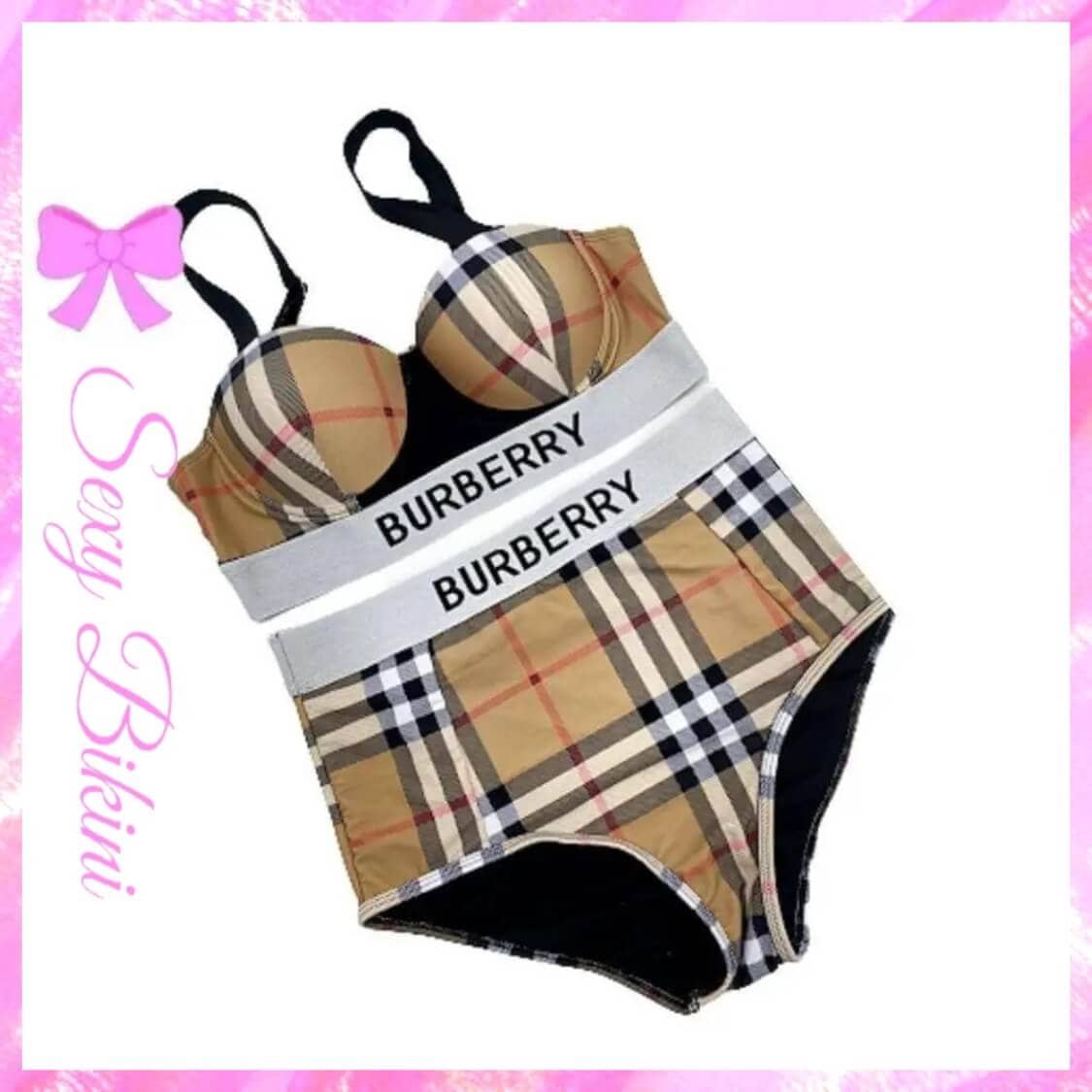 burberry plaid bikini