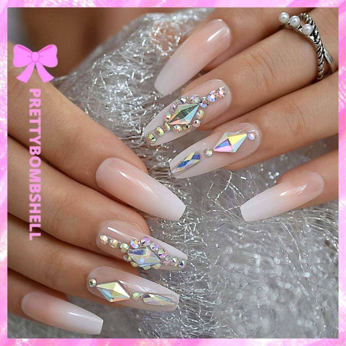 Glossy Coffin Nails