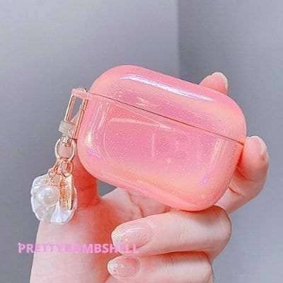 Pink Pearl Apple Airpods Cover Case