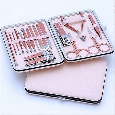 Pretty_Bombshell_Rose Gold Stainless Steel Manicure Set