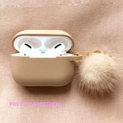 Sand Beige Apple Airpods Pro Cover Case