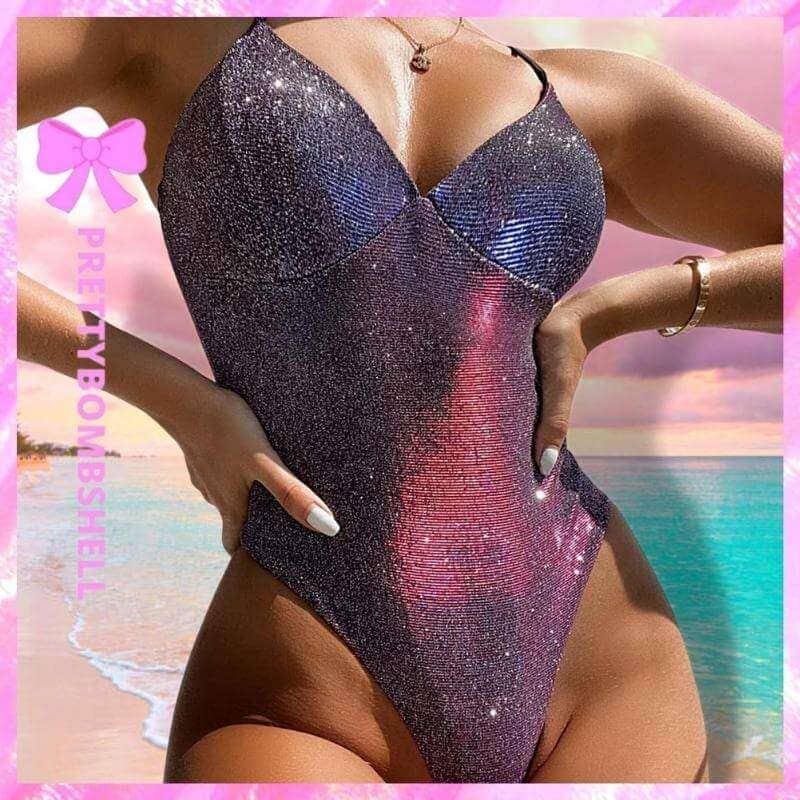 Glitter One Piece Swimsuit