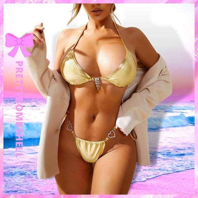 Crystal Gold Brazilian Bikini